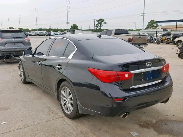 JN1BV7AP9FM351315 - 2015 INFINITI Q50 BASE BLACK photo 3