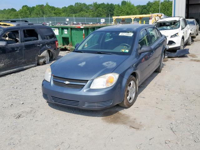 1G1AK52FX57616406 - 2005 CHEVROLET COBALT BLUE photo 2