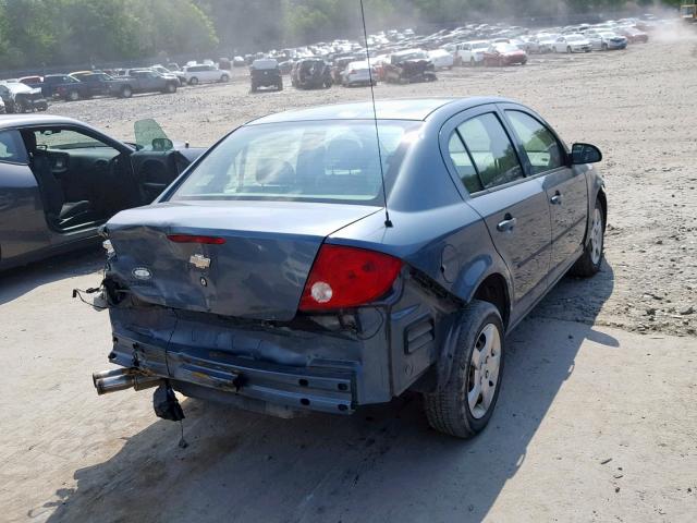 1G1AK52FX57616406 - 2005 CHEVROLET COBALT BLUE photo 4