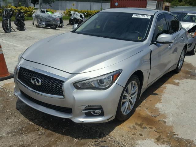 JN1BV7AP5FM339842 - 2015 INFINITI Q50 BASE SILVER photo 2