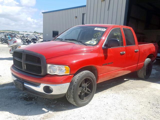 1D7HA18N95S270433 - 2005 DODGE RAM 1500 S RED photo 2