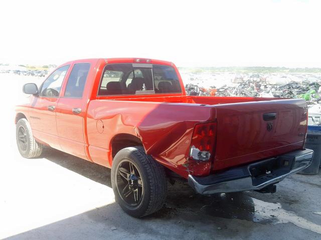 1D7HA18N95S270433 - 2005 DODGE RAM 1500 S RED photo 3