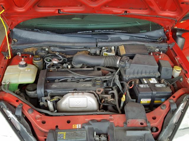 3FAFP37362R185820 - 2002 FORD FOCUS ZX5 RED photo 7