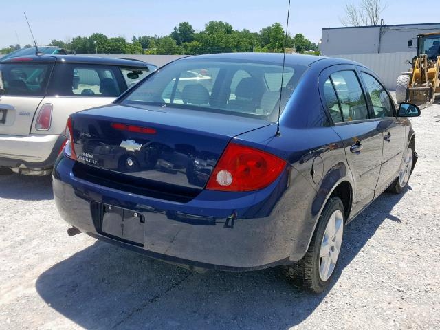 1G1AL58F487293611 - 2008 CHEVROLET COBALT LT BLUE photo 4