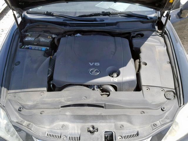 JTHBK262885064906 - 2008 LEXUS IS 250 BLACK photo 7