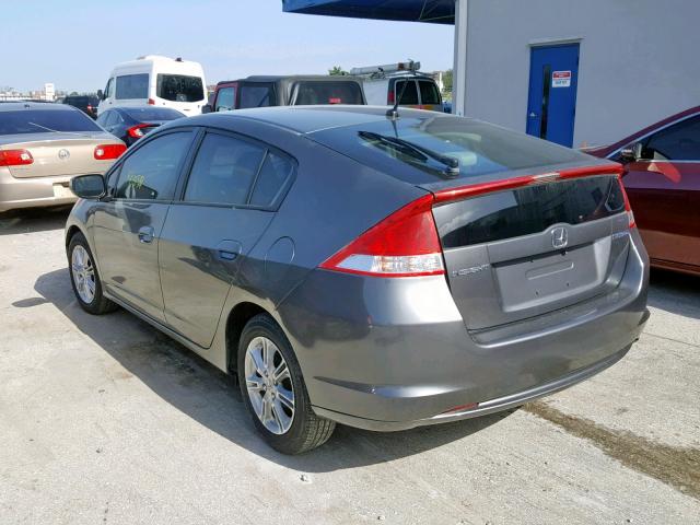 JHMZE2H72AS029638 - 2010 HONDA INSIGHT EX GRAY photo 3