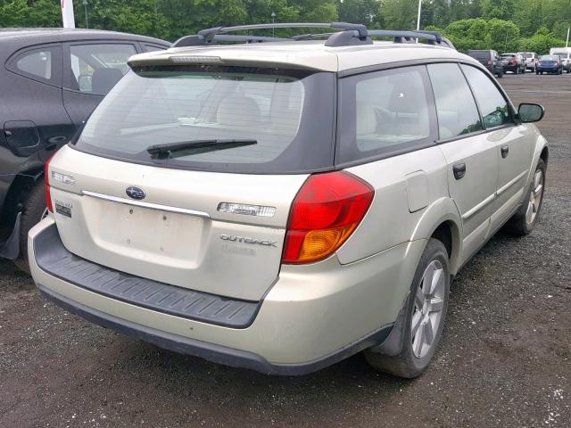 4S4BP61CX77323064 - 2007 SUBARU LEGACY OUT GOLD photo 4