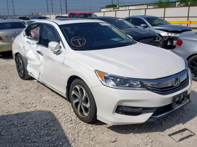 1HGCR3F81GA001990 - 2016 HONDA ACCORD EXL WHITE photo 1