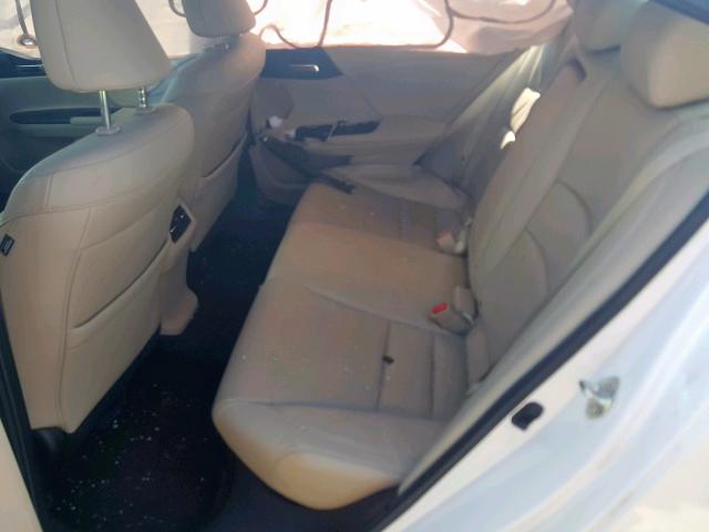 1HGCR3F81GA001990 - 2016 HONDA ACCORD EXL WHITE photo 6