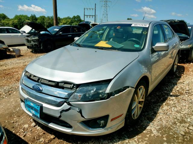 3FAHP0JA6BR331714 - 2011 FORD FUSION SEL SILVER photo 2