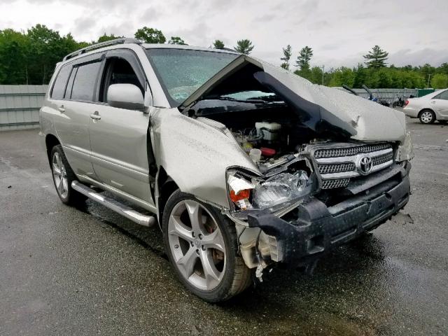 JTEEW21A860013610 - 2006 TOYOTA HIGHLANDER SILVER photo 1