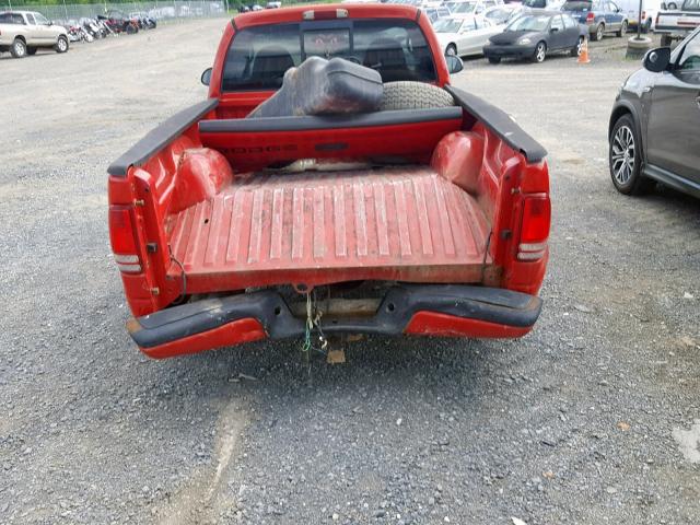 1B7GG26X5YS545797 - 2000 DODGE DAKOTA RED photo 9