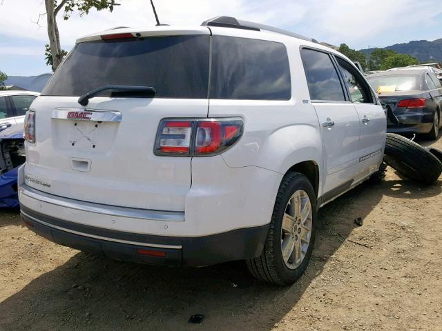 1GKKRSKDXHJ221075 - 2017 GMC ACADIA LIM WHITE photo 4