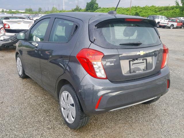 KL8CB6SA6HC735021 - 2017 CHEVROLET SPARK LS GRAY photo 3