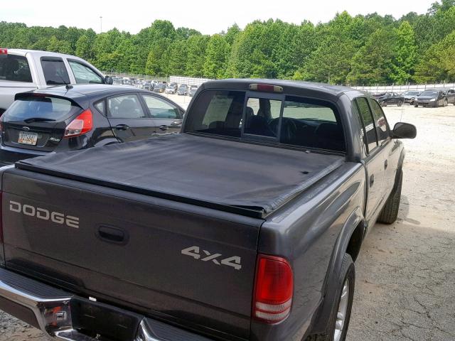 1B7HG48N32S591051 - 2002 DODGE DAKOTA QUA GRAY photo 9