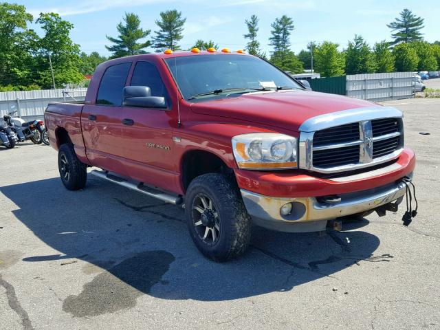 3D7KS29D96G160411 - 2006 DODGE RAM 2500 MAROON photo 1