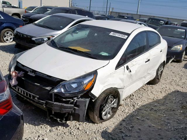 KNADM4A3XG6664929 - 2016 KIA RIO LX WHITE photo 2