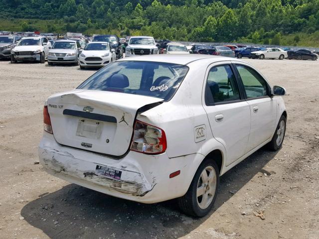 KL1TG566X6B569508 - 2006 CHEVROLET AVEO LT WHITE photo 4