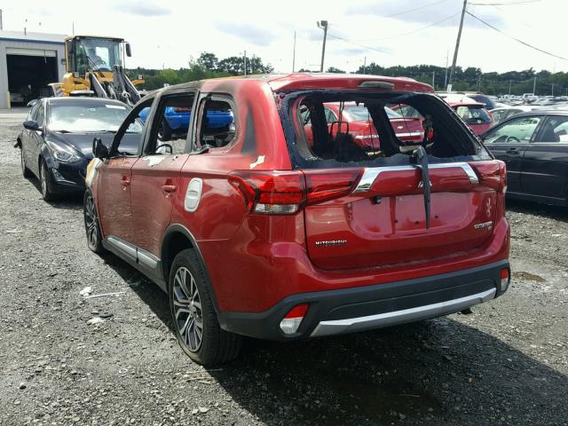 JA4AZ3A38HZ050683 - 2017 MITSUBISHI OUTLANDER RED photo 3