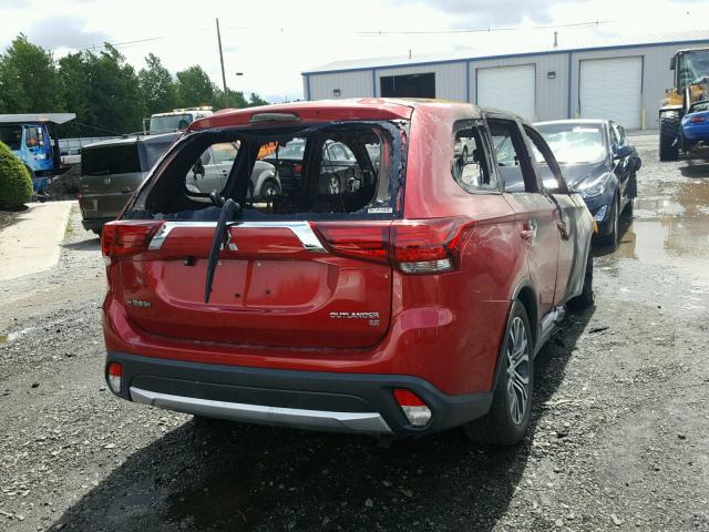 JA4AZ3A38HZ050683 - 2017 MITSUBISHI OUTLANDER RED photo 4