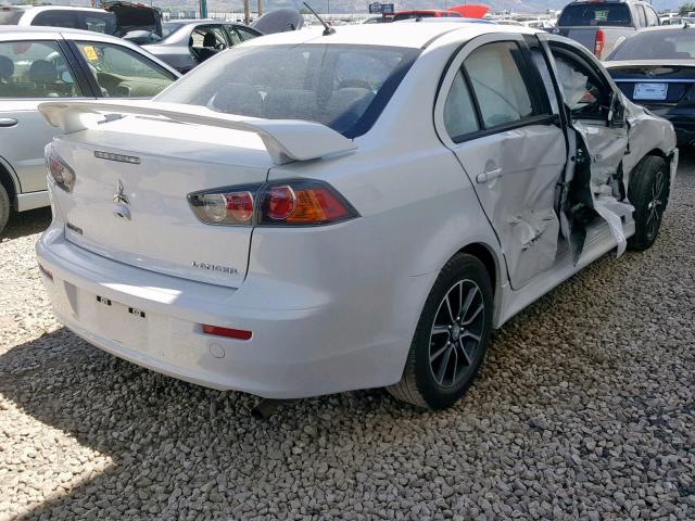 JA32U2FUXHU013229 - 2017 MITSUBISHI LANCER ES WHITE photo 4