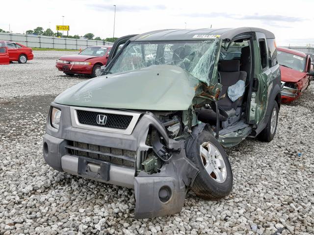 5J6YH28615L026798 - 2005 HONDA ELEMENT EX GREEN photo 2