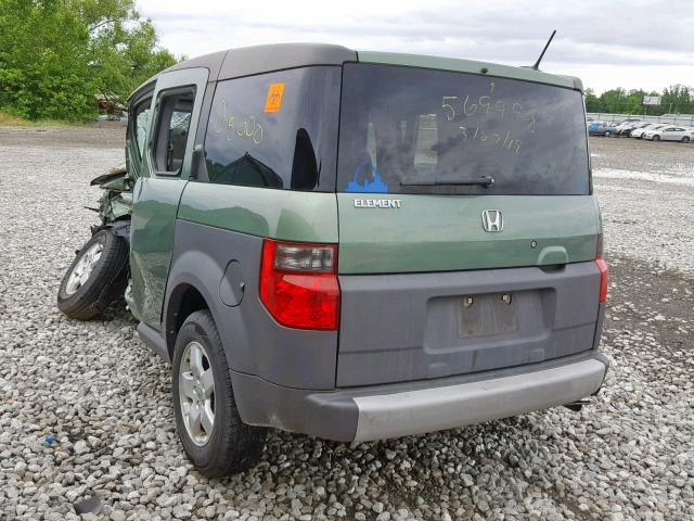 5J6YH28615L026798 - 2005 HONDA ELEMENT EX GREEN photo 3