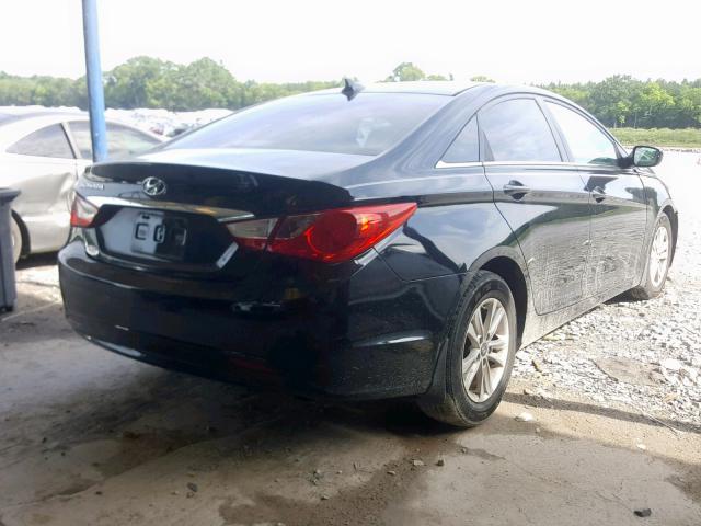 5NPEB4AC2DH666155 - 2013 HYUNDAI SONATA GLS BLACK photo 4