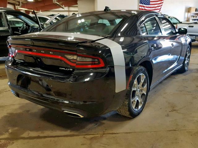 2C3CDXJG0FH898064 - 2015 DODGE CHARGER SX BLACK photo 4