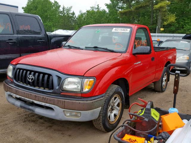 5TENL42N73Z166680 - 2003 TOYOTA TACOMA RED photo 2