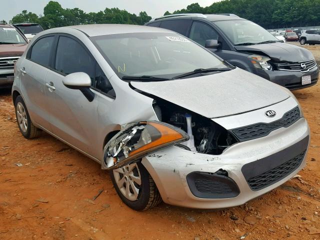 KNADM5A30D6167843 - 2013 KIA RIO LX SILVER photo 1