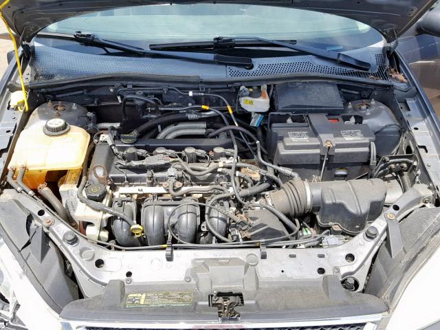 1FAHP34N97W287065 - 2007 FORD FOCUS ZX4 GRAY photo 7