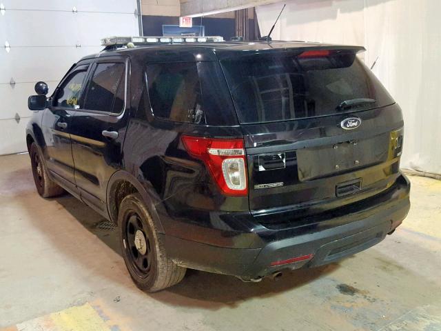 1FM5K8AR7DGA88937 - 2013 FORD EXPLORER P BLACK photo 3