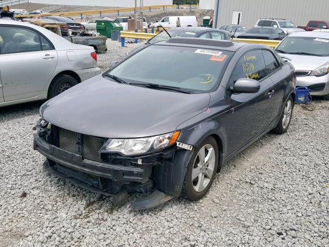 KNAFU6A25D5696510 - 2013 KIA FORTE EX GRAY photo 2