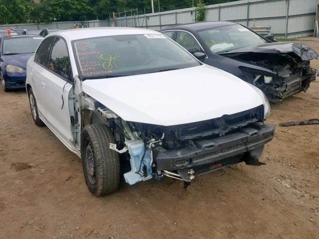 3VW2K7AJ8EM433974 - 2014 VOLKSWAGEN JETTA BASE WHITE photo 1