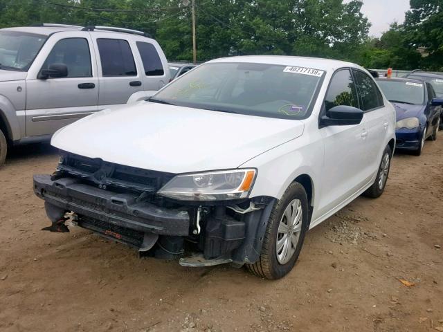 3VW2K7AJ8EM433974 - 2014 VOLKSWAGEN JETTA BASE WHITE photo 2