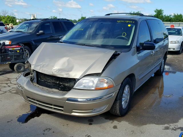 2FMZA5244XBA05952 - 1999 FORD WINDSTAR S BEIGE photo 2