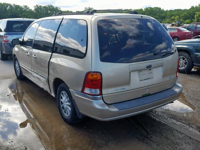 2FMZA5244XBA05952 - 1999 FORD WINDSTAR S BEIGE photo 3