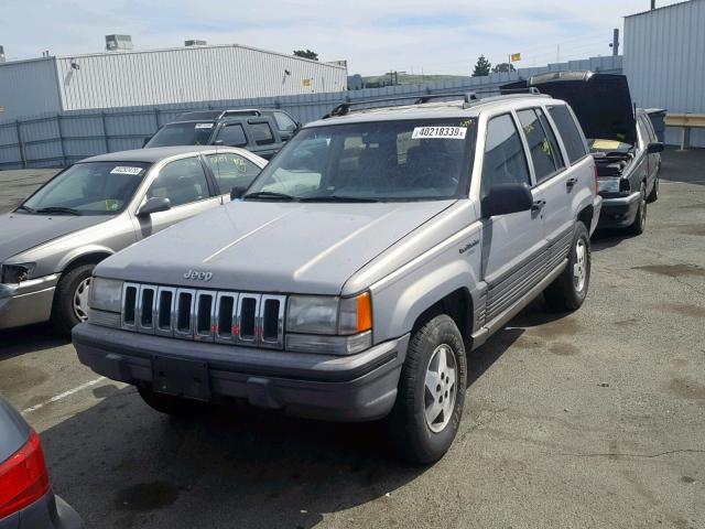 1J4GZ58S4RC341253 - 1994 JEEP GRAND CHER GRAY photo 2