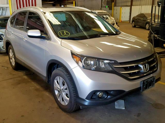 2HKRM4H76DH679589 - 2013 HONDA CR-V EXL SILVER photo 1