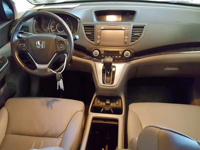 2HKRM4H76DH679589 - 2013 HONDA CR-V EXL SILVER photo 9