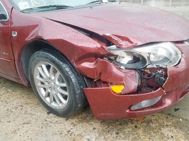 2C3HE66G91H512711 - 2001 CHRYSLER 300M MAROON photo 9