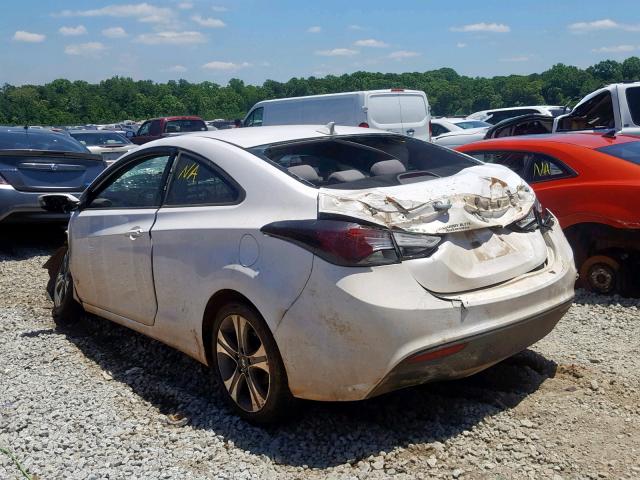 KMHDH6AH8EU029405 - 2014 HYUNDAI ELANTRA CO WHITE photo 3