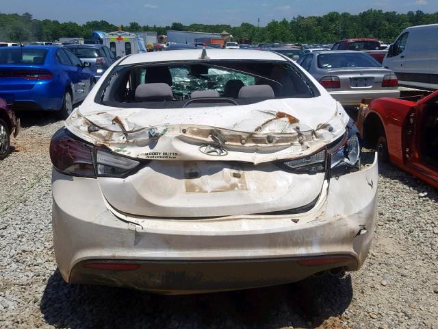 KMHDH6AH8EU029405 - 2014 HYUNDAI ELANTRA CO WHITE photo 9