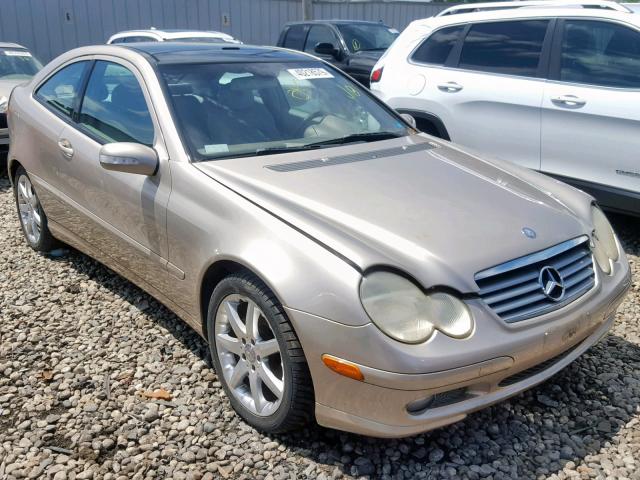 WDBRN40J44A592428 - 2004 MERCEDES-BENZ C 230K SPO BEIGE photo 1