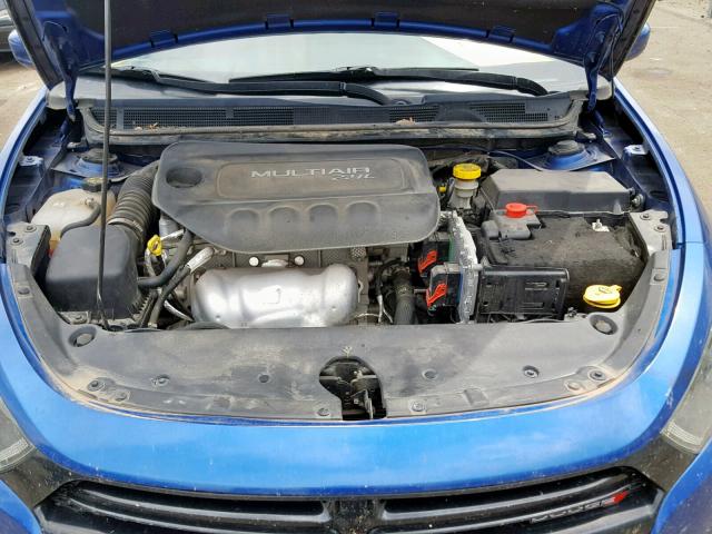 1C3CDFBB4ED759080 - 2014 DODGE DART SXT BLUE photo 7