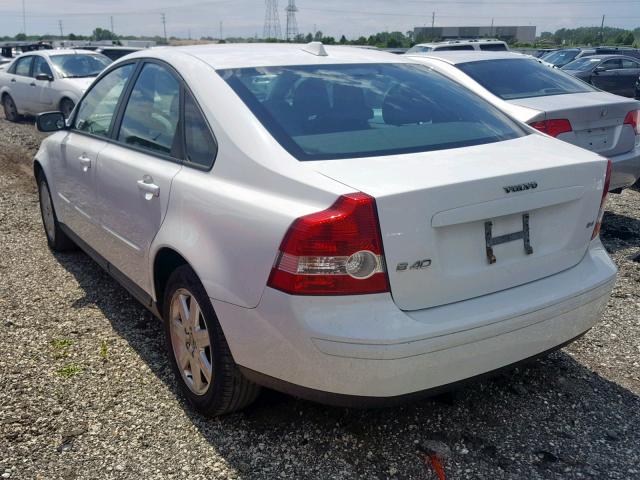 YV1MS382762221833 - 2006 VOLVO S40 2.4I WHITE photo 3