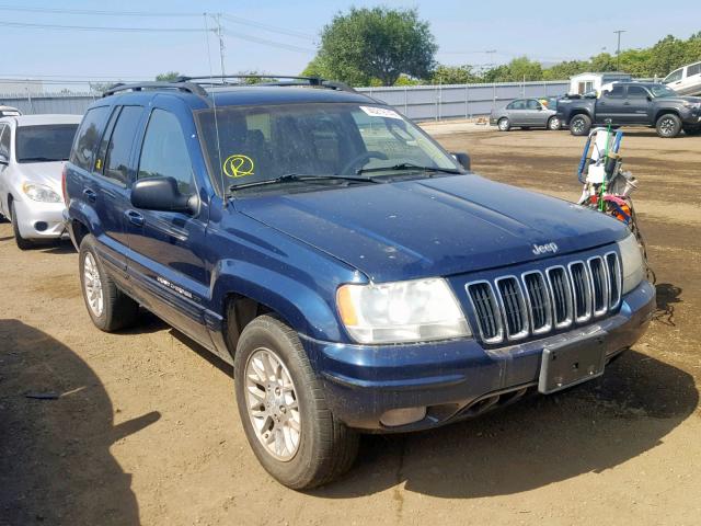 1J4GW58N32C191578 - 2002 JEEP GRAND CHER BLUE photo 1