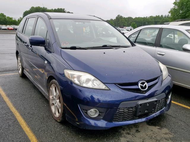 JM1CR29L180311475 - 2008 MAZDA 5 BLUE photo 1