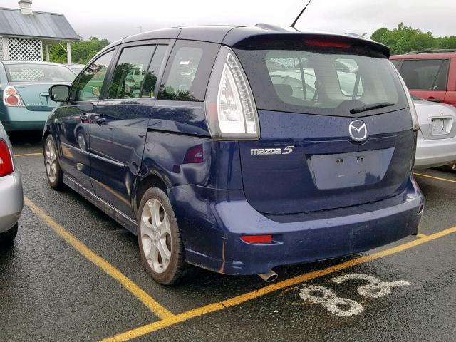 JM1CR29L180311475 - 2008 MAZDA 5 BLUE photo 3